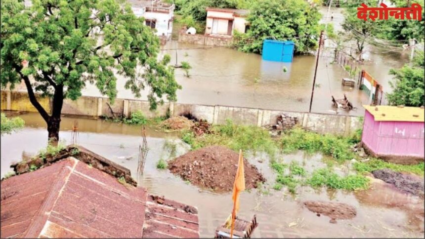 Panganga River flood