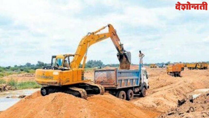 Illegal sand smuggling